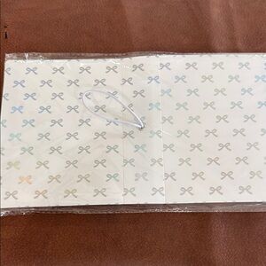 Clear Bow-Print photo album with Holographic Accents